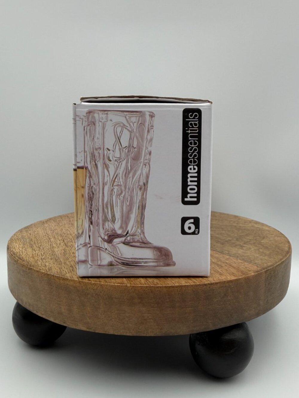 Cowboy Boot Shot Glasses Blush Pink Set of 6 0.75oz Western Barware Party NIB - Picture 4 of 16